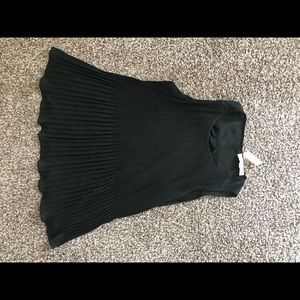 Black LOFT Ruffle Tank